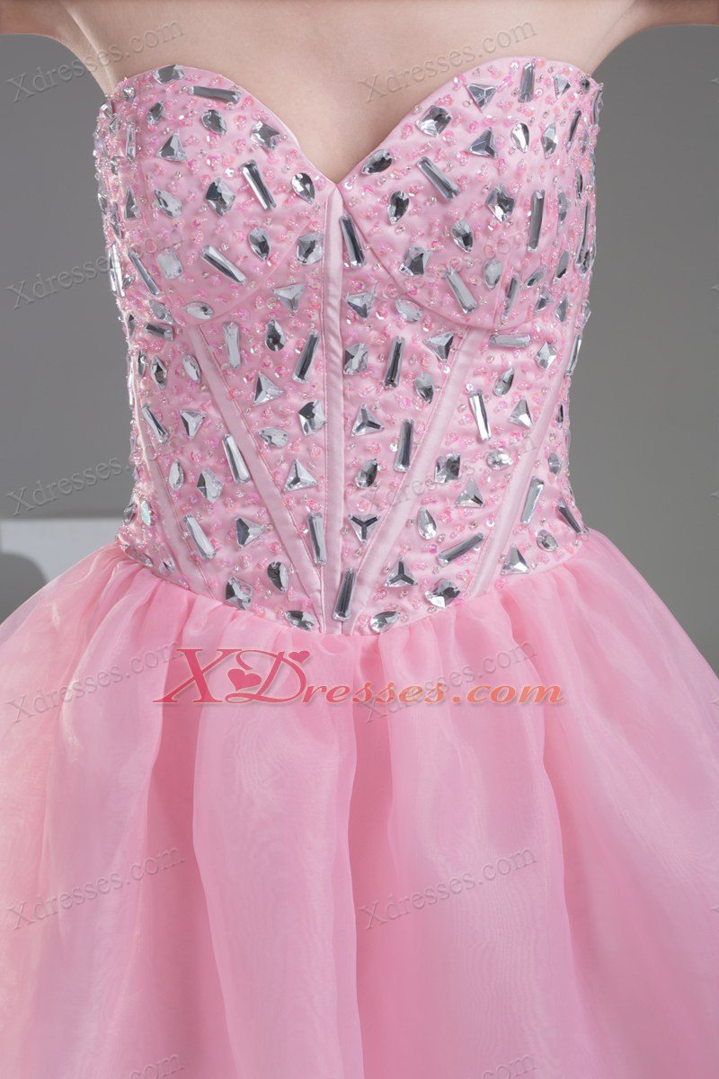 Lovely Sweetheart Beading Princess Short Prom Dress