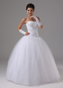 Sweetheart Ball Gown Wedding Dress With Ball Gown Beaded Bodice