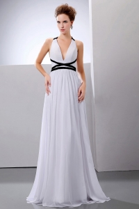 Sexy Wedding Dress With Halter Empire Chiffon For Custom Made