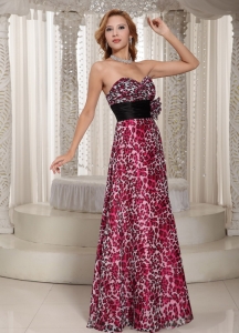 2019 Multi-color Empire Sweetheart Hand Made Flower Floor-length Prom Dress Party Style