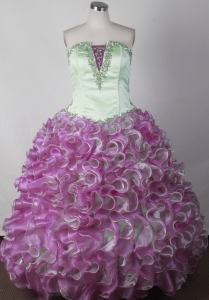 Colorful Little Girl Pageant Dresses With Ruffles Appliques and Organza