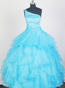 2019 Lovely Aqua Blue Little Girl Pageant Dress With Ruffles and Beading