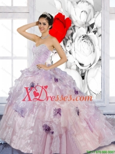 Beading and Appliques 2021 Unique Quinceanera Dresses with Brush Train