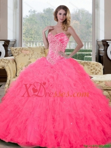 Unique Sweetheart Beading and Ruffles Quinceanera Dresses for 2021