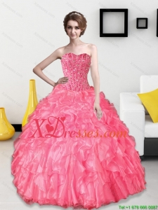 Unique 2021 Beading and Ruffles Sweetheart Quinceanera Dresses