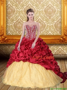 Designer Beading and Pick Ups Sweetheart Quinceanera Dresses for 2021