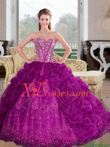 Designer Sweetheart 2021 Quinceanera Dresses with Beading and Pick Ups