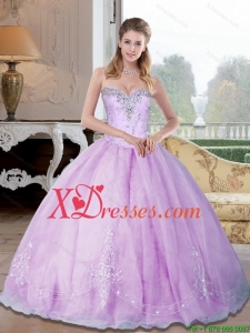 Designer Sweetheart 2021 Quinceanera Dresses with Beading and Appliques