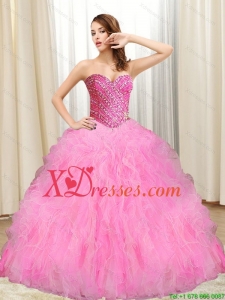 Exclusive Beading and Ruffles Sweet Sixteen Dresses in Multi Color for 2021