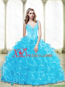 Unique Sweetheart 2021 Quinceanera Dresses with Beading and Ruffled Layers