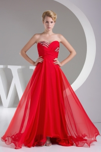 Sequins Sweetheart Empire Long Prom Dress With Zipper Back