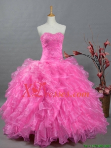 2021 Fast Delivery Quinceanera Dresses with Sweetheart in Organza