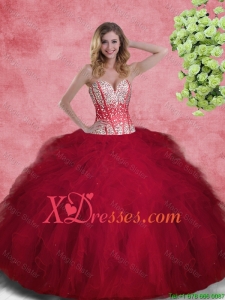 2021 Fall Gorgeous Ball Gown Sweetheart Quinceanera Gowns with Beading and Ruffles