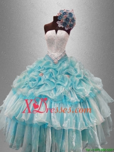 Perfect Strapless Quinceanera Dresses with Beading and Pick Ups