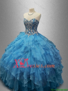 Perfect Sweetheart Quinceanera Dresses with Beading and Ruffles