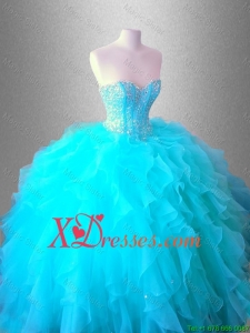2021 Popular Sweetheart Quinceanera Dresses with Beading and Ruffles