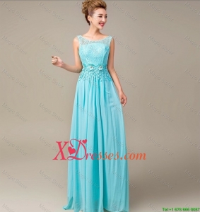 Cheap Lace Up Appliques and Laced Prom Dresses in Aqua Blue
