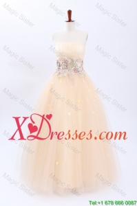 Cheap Perfect A Line Strapless Wedding Dresses with Appliques