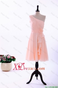 Cute Empire Asymmetrical Prom Dresses with Ruching