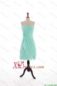Cheap Summer Sweetheart Prom Dresses with Hand Made Flowers