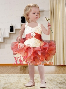Modest Ball Gown Halter Knee-length Little Girl Dresses