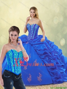 Cheap New Style Sweetheart Quinceanera Gowns with Beading and Appliques