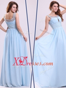 Cheap New Style Empire Straps Sweetheart Prom Dresses with Beading