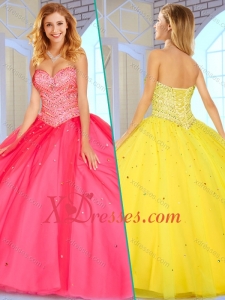 Classic Sweetheart Ball Gown Sweet 16 Gowns with Beading