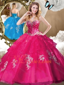 Classic Beading Quinceanera Gowns with Appliques for Cheap
