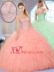 Cheap Lovely Ball Gown Quinceanera Dresses with Beading and Ruffles