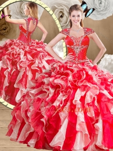 Lovely Sweetheart Multi Color Quinceanera Gowns with Beading