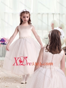 Cheap Pretty Scoop Princess Birthday Party Dresses with Appliques