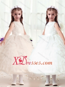 Hot Sale Ball Gown Bateau Birthday Party Dresses with Ruffles