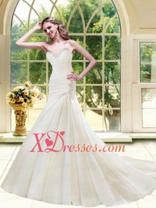 Mermaid Beading Beading Wedding Dress with Sweetheart