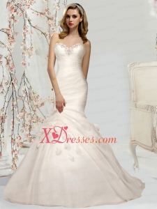 2020 Elegant Mermaid Sweetheart Wedding Dress with Lace Up