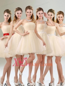2021 Perfect A Line Organza Bridesmaid Dress with Mini Length