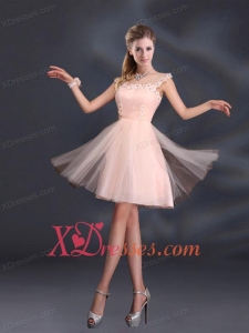 A Line Tulle 2021 Sturning Bridesmaid Dresses with Straps
