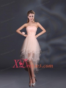 Appliques Strapless Ruffles Organza 2021 Sturning Bridesmaid Dresses