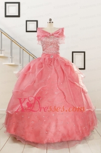 Pretty Beaded Ball Gown Sweetheart Quinceanera Dresses