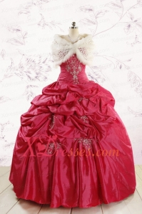 2021 Appliques Pretty Quinceanera Dresses with Strapless