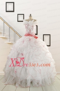 2021 Pretty Quinceanera Dresses with Appliques and Belt