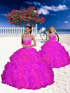 Top Seller Appliques and Beading Fuchsia Princesita Dress for 2021