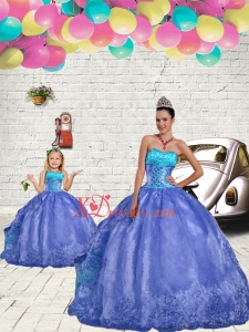 Most Popular Blue Princesita Dres with Beading and Embroidery for 2021