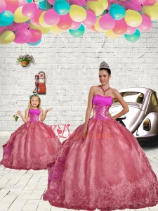 Pretty Beading and Embroidery Princesita Dress in Rust Red for 2021