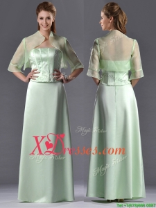 Discount Column Strapless Ruching Best Selling Mother Dress with Jacket