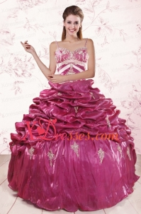 Fast Delivery Appliques Quinceanera Dresses with Spaghetti Straps