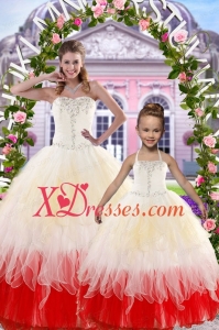 2021 Ball Gown Multi-color Princesita Dress with Beading and Ruffles