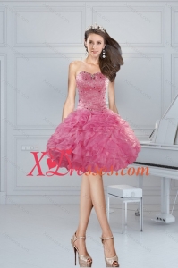 2021 Ball Gown Pink Sweetheart Beading Prom Dresses