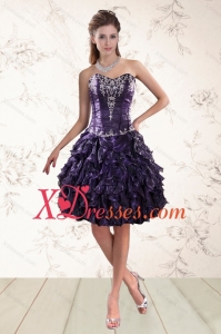Sexy Sweetheart Ruffles and Embroidery Prom Dresses for 2021