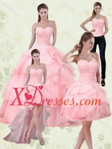 Couture Sweetheart Beaded 2021 Quinceanera Dresses with Ruffled Layers